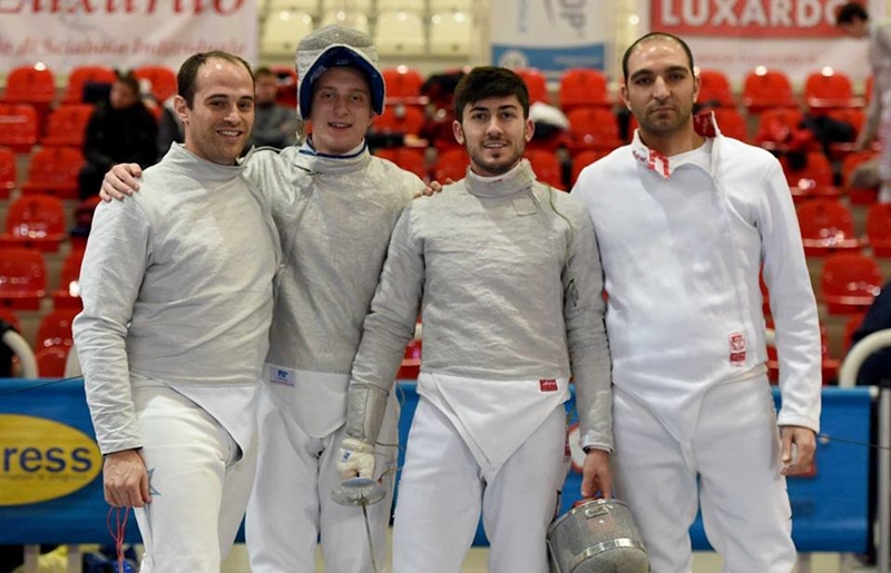 Team Israel in competition gear in Italy.