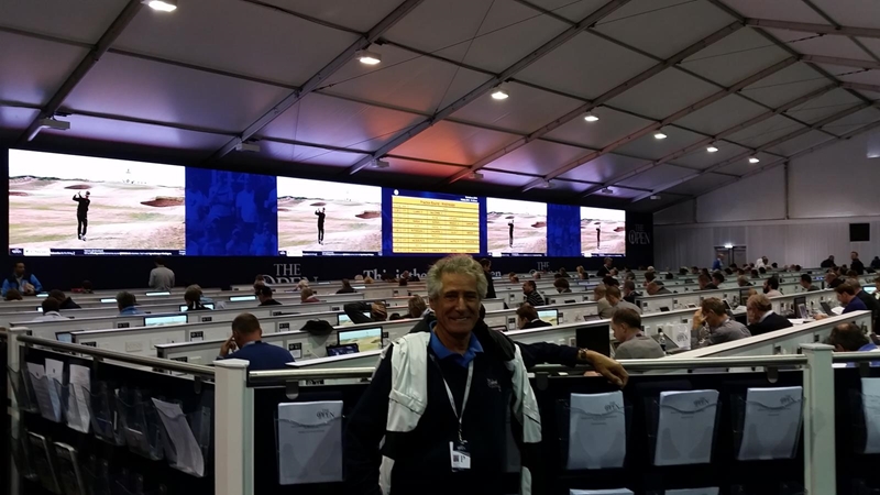 Richard Wax at the St. Andrews media center.